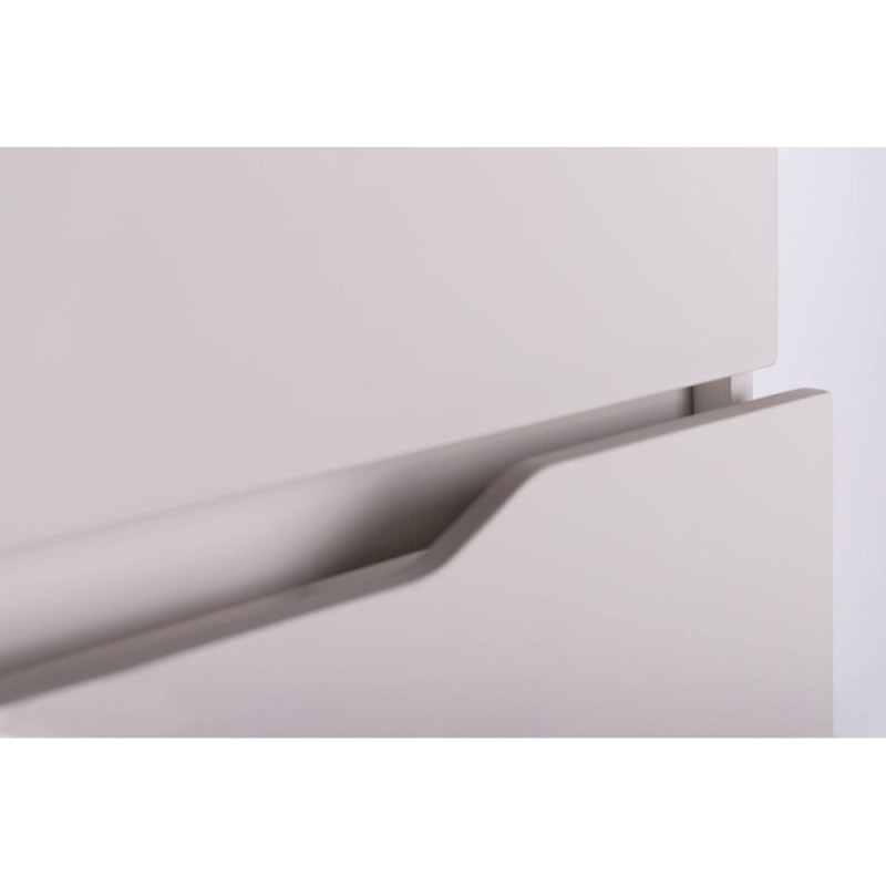 Тумба с раковиной Orange Line Li-60TuL+Ra, подвесная, латте матовый Soft Touch