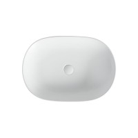 Тумба с раковиной Orange Line Li-60TuwMDF+B04-600W, 60 см, подвесная, цвет белый матовый Soft Touch