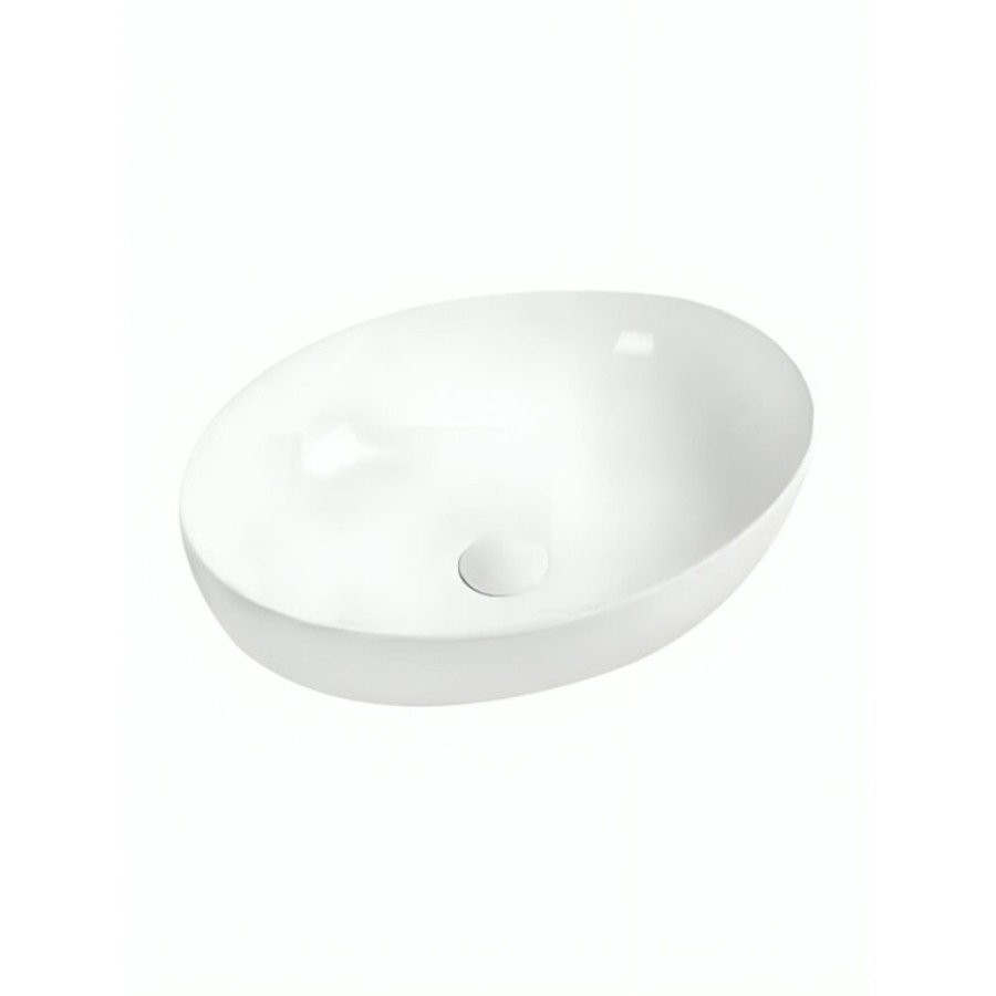 Тумба с раковиной Orange Line Li-60TuwMDF+B05-520W, 60 см, подвесная, цвет белый матовый Soft Touch