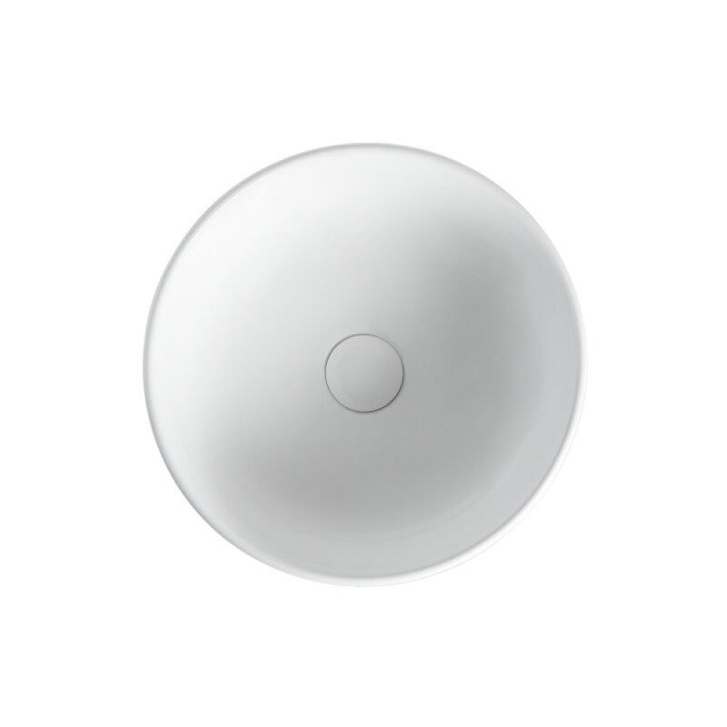 Тумба с раковиной Orange Line Li-60TuwMDF+B07-345W, 60 см, подвесная, цвет белый матовый Soft Touch