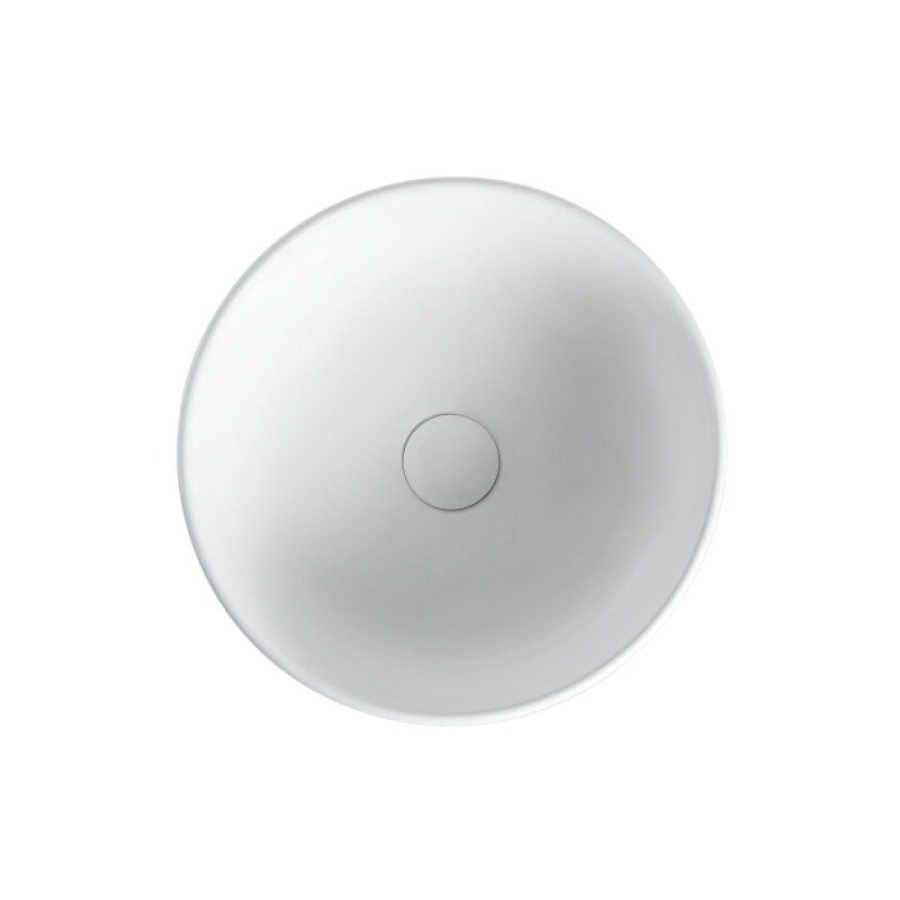 Тумба с раковиной Orange Line Li-60TuwMDF+B07-345W, 60 см, подвесная, цвет белый матовый Soft Touch