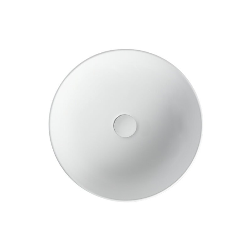 Тумба с раковиной Orange Line Li-60TuwMDF+B07-420W, 60 см, подвесная, цвет белый матовый Soft Touch