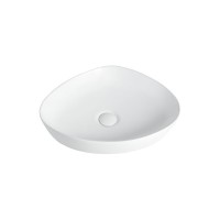 Тумба с раковиной Orange Line Li-60TuwMDF+B07-500W, 60 см, подвесная, цвет белый матовый Soft Touch