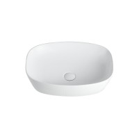 Тумба с раковиной Orange Line Li-60TuwMDF+B08-500W, 60 см, подвесная, цвет белый матовый Soft Touch