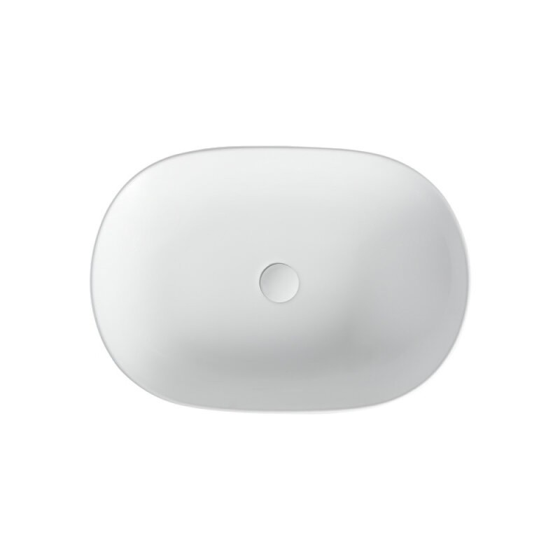 Тумба с раковиной Orange Line Li-60TuwMDF+B08-600W, 60 см, подвесная, цвет белый матовый Soft Touch