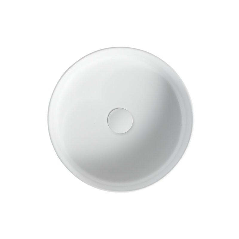 Тумба с раковиной Orange Line Li-60TuwMDF+B09-360W, 60 см, подвесная, цвет белый матовый Soft Touch