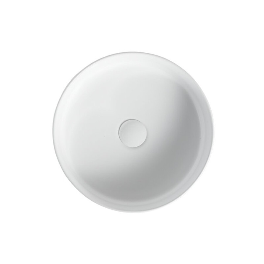 Тумба с раковиной Orange Line Li-60TuwMDF+B09-360W, 60 см, подвесная, цвет белый матовый Soft Touch