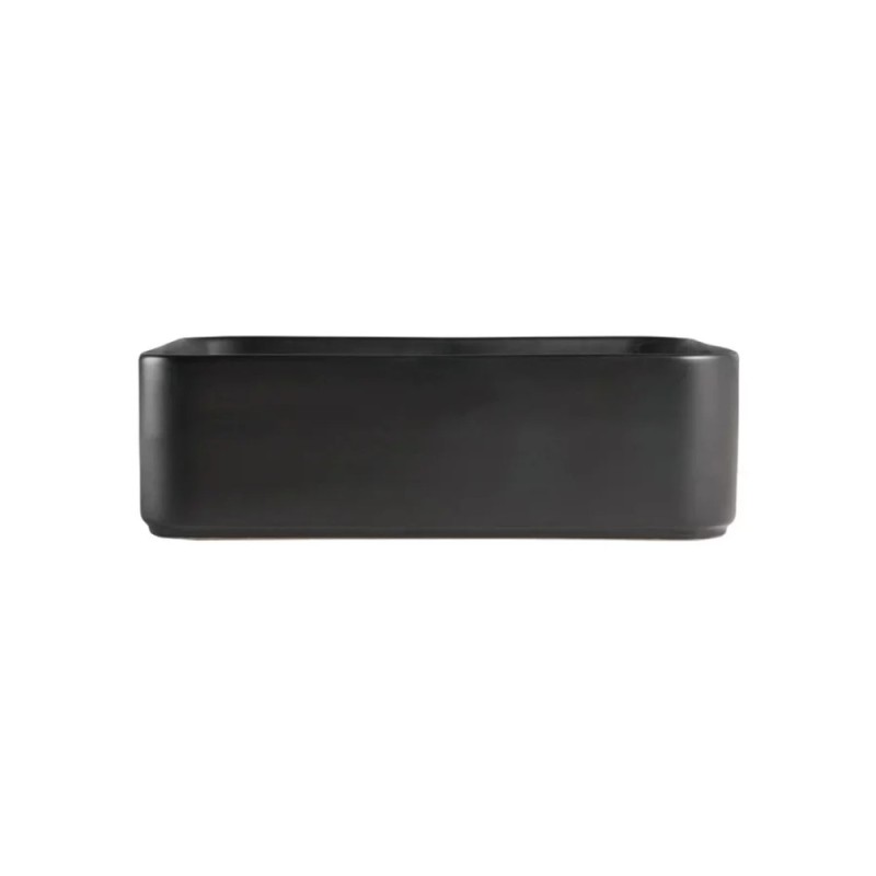 Тумба с раковиной Orange Line, Li-70TubMDF+B02-460MB, 70 см, подвесная, черная матовая