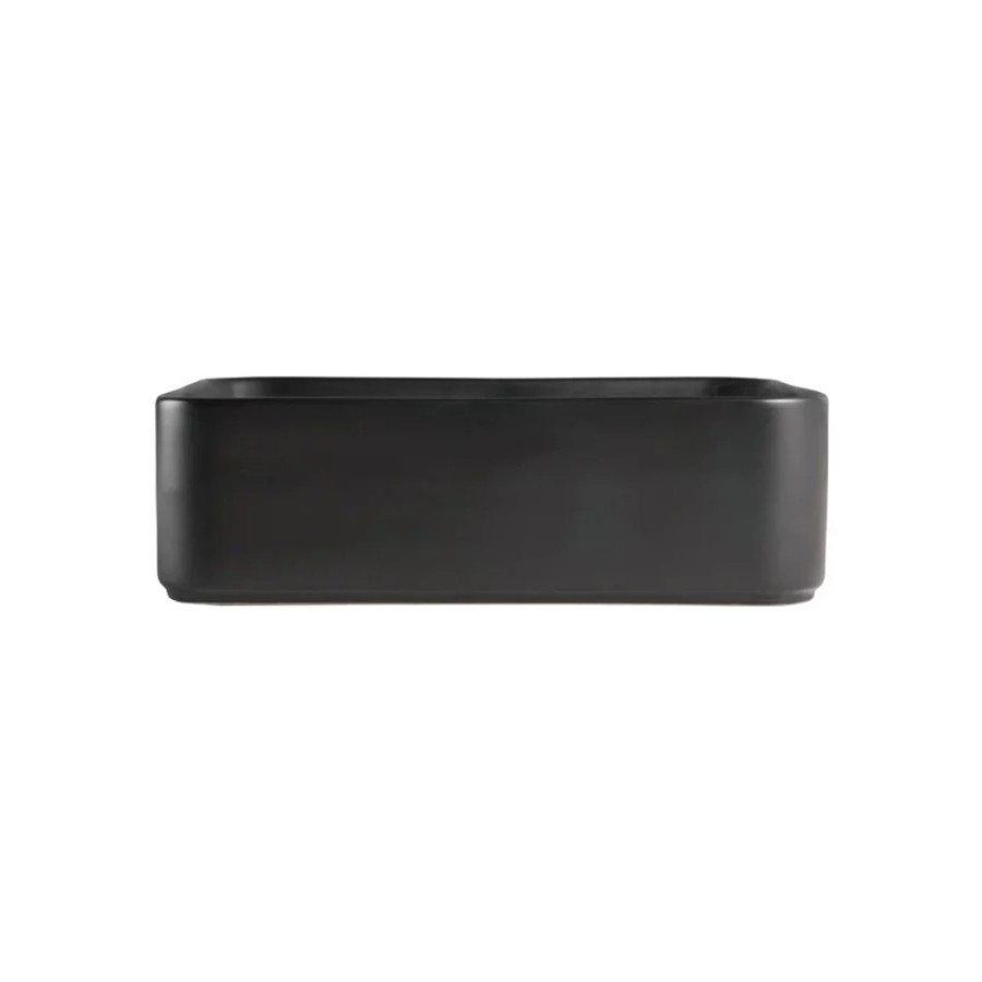 Тумба с раковиной Orange Line, Li-70TubMDF+B02-460MB, 70 см, подвесная, черная матовая