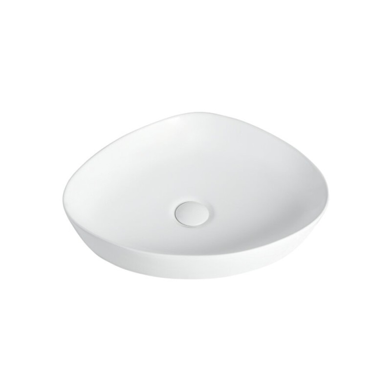 Тумба с раковиной Orange Line, Li-70TuwMDF+B07-500W, 70 см, подвесная, белая матовая