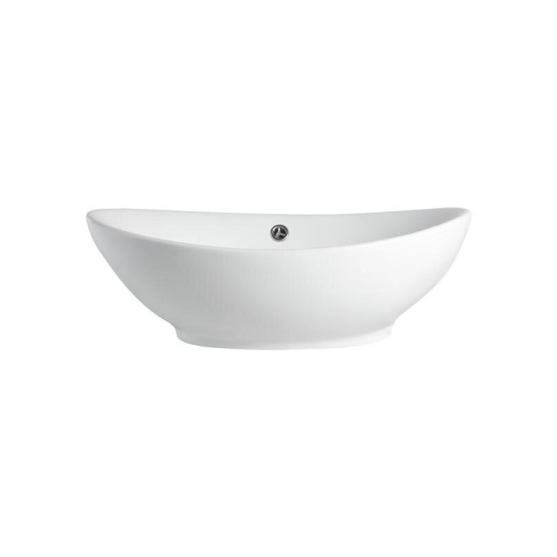 Тумба с раковиной Orange Line, Li-70TuwMDF+B08-585W, 70 см, подвесная, белая матовая