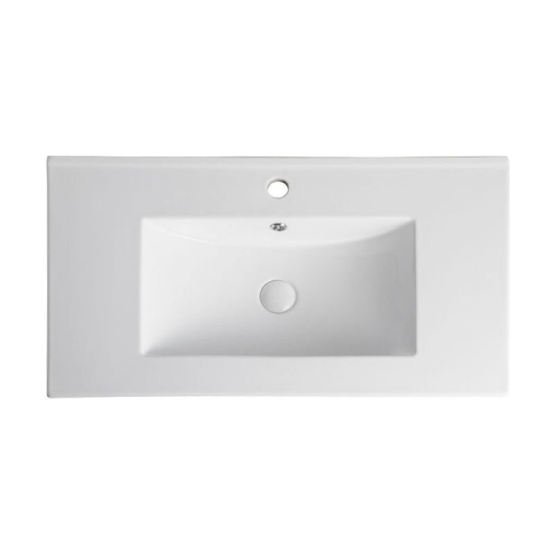 Тумба с раковиной Orange Line, Li-80TuL+Ra, подвесная, латте матовый Soft Touch