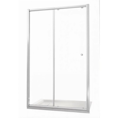 Душевая дверь Good Door Lira WTW-100-C-CH, 100 х 185 см, стекло прозрачное, профиль хром, ЛИ00001