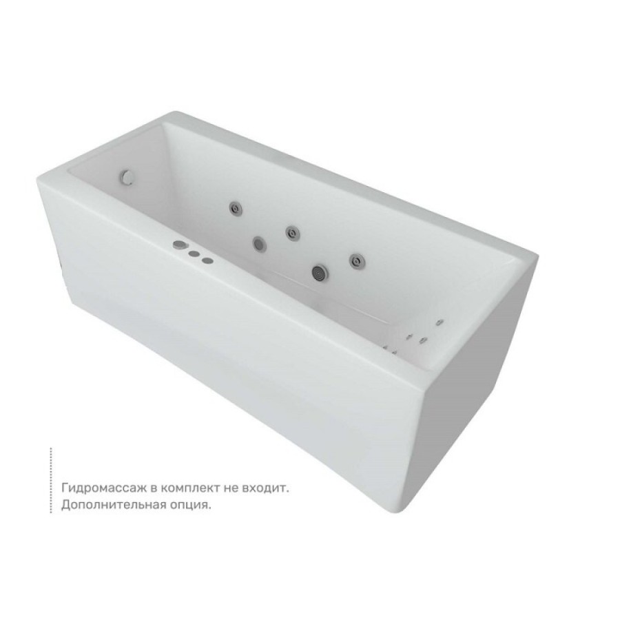 Ванна акриловая Aquatek Либра New LIB150N-0000030, 150 x 70 см, белая