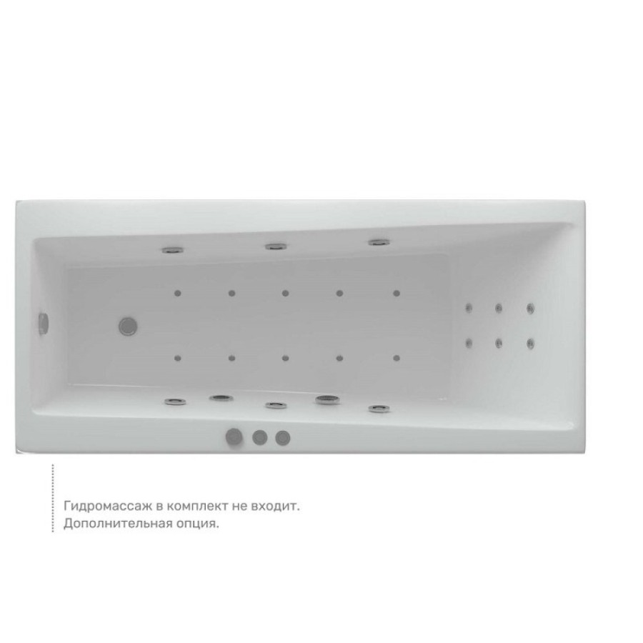 Ванна акриловая Aquatek Либра New LIB170N-0000049, 170 x 70 см, белая