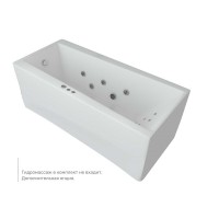 Ванна акриловая Aquatek Либра New LIB170N-0000049, 170 x 70 см, белая