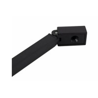 Шторка на ванну Cezares Liberta-V-1-TB-80/155-C-NERO, 80 см, стекло прозрачное, профиль черный матовый