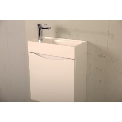 Тумба под раковину Art&Max Liberty-400-1D-SO-BL, 40 x 22 x 55 см подвесная, белый