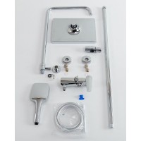 Душевая система Cezares Liner-CVD-01, излив, верхний душ, лейка, хром