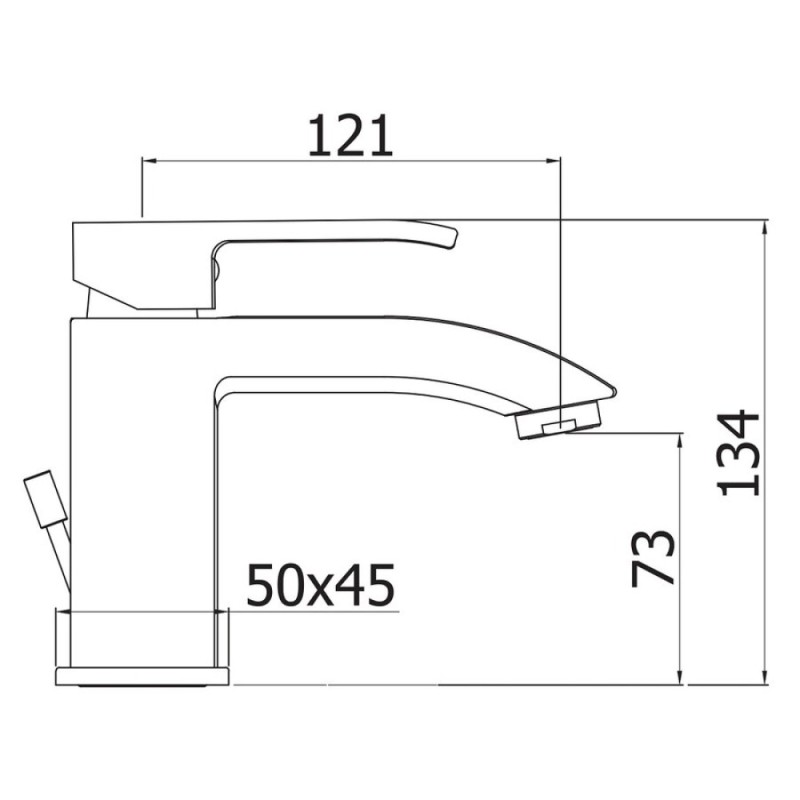Смеситель для раковины Cezares Livello LIVELLO-LSM1-01-W0, хром