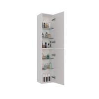 Пенал Lemark Veon 35 см, подвесной/напольный, цвет белый глянец, LM01V35P