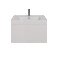 Тумба под раковину Lemark Veon Mini 70 см, подвесная, цвет белый глянец, LM02VM70T