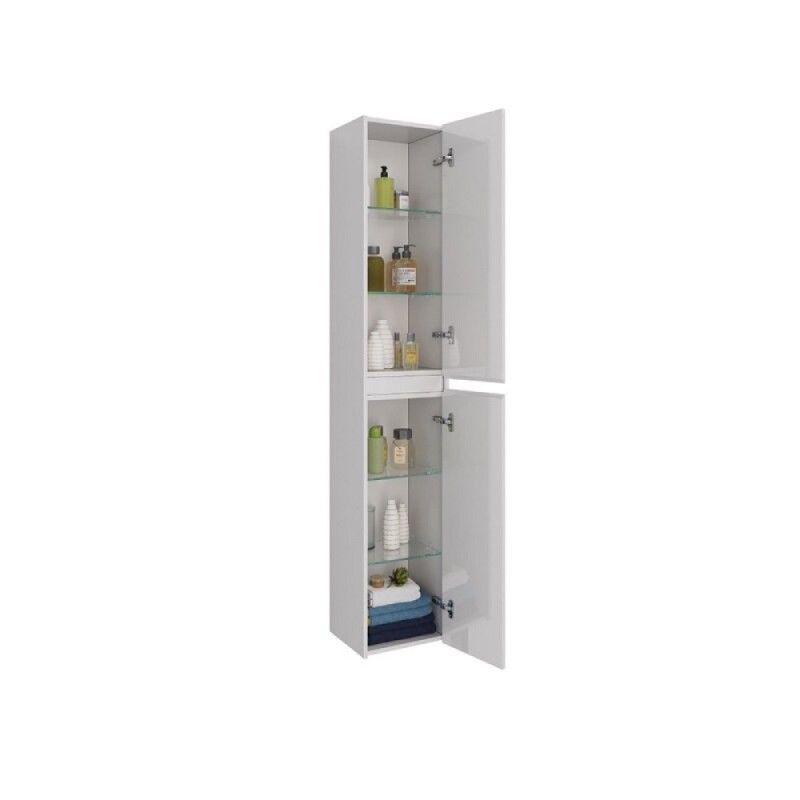 Пенал Lemark Combi 35 см, подвесной/напольный, цвет белый глянец, LM03C35P