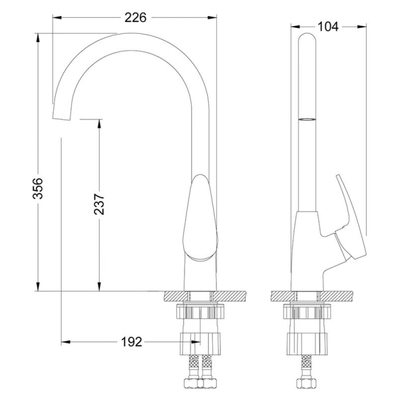 Смеситель для кухонной мойки Lemark Linara LM0405PJS, цвет жасмин