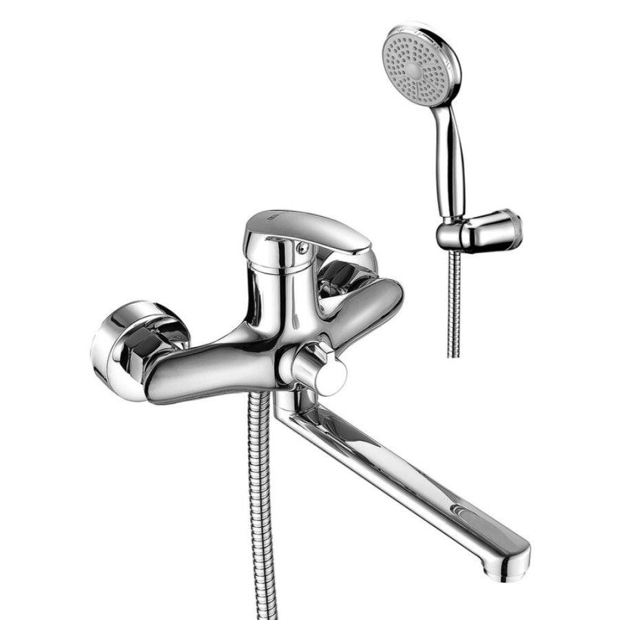 Смеситель Lemark Linara LM0417C для ванны, с душевым гарнитуром, хром