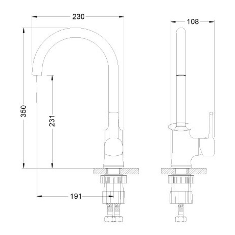 Смеситель Lemark Evitta LM0505C для кухонной мойки