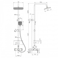 Душевая система Lemark Evitta LM0560C, хром