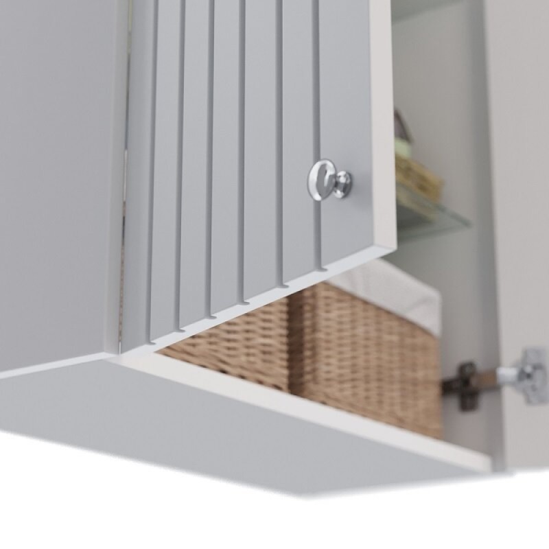 Шкаф подвесной Lemark Romance LM07R35SH, 60 см, цвет белый глянец