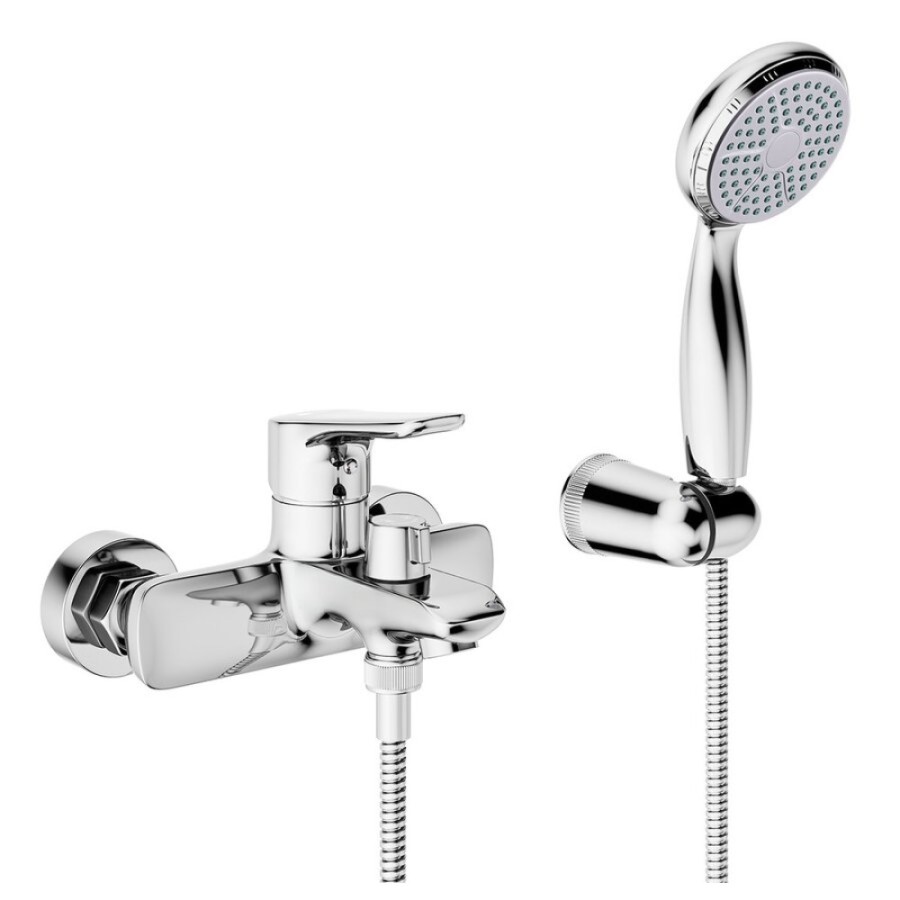 Смеситель для ванны Lemark Selena LM0812С, с душевым гарнитуром, хром