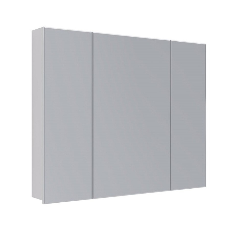 Зеркальный шкаф Lemark Universal 100 х 80 см, корпус белый глянец, LM100ZS-U