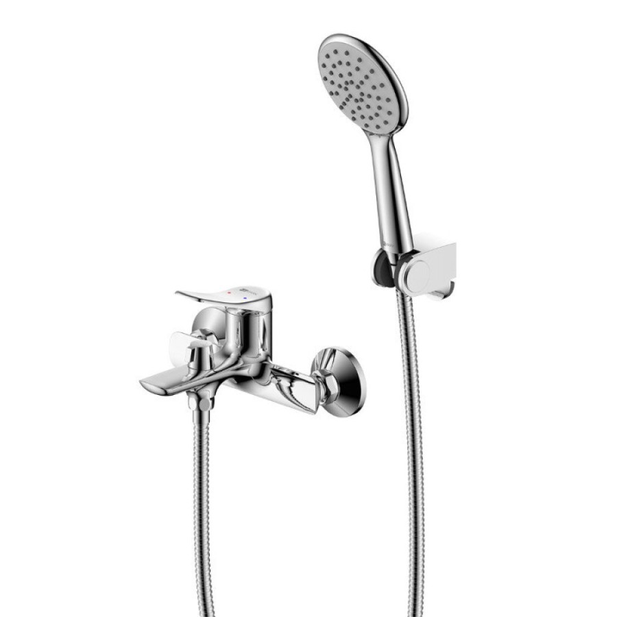 Смеситель для ванны и душа Lemark Ortus LM11314C, с душевым гарнитуром, хром