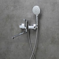 Смеситель для ванны и душа Lemark Ortus LM11351C, с душевым гарнитуром, хром