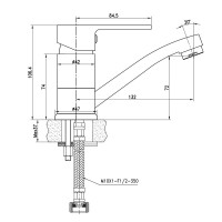 Смеситель Lemark Plus Grace LM1507C для раковины, хром