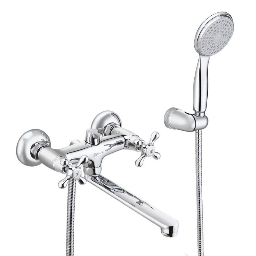Смеситель Lemark Standard LM2113C, для ванны и душа, с душевым гарнитуром, хром