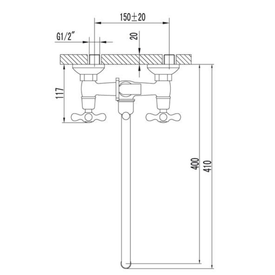 Смеситель Lemark Standard LM2151C универсальный для ванной и душа, хром
