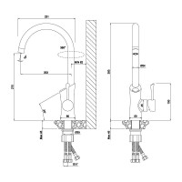 Смеситель для кухонной мойки Lemark Comfort LM3072C085, с фильтром Basic, хром