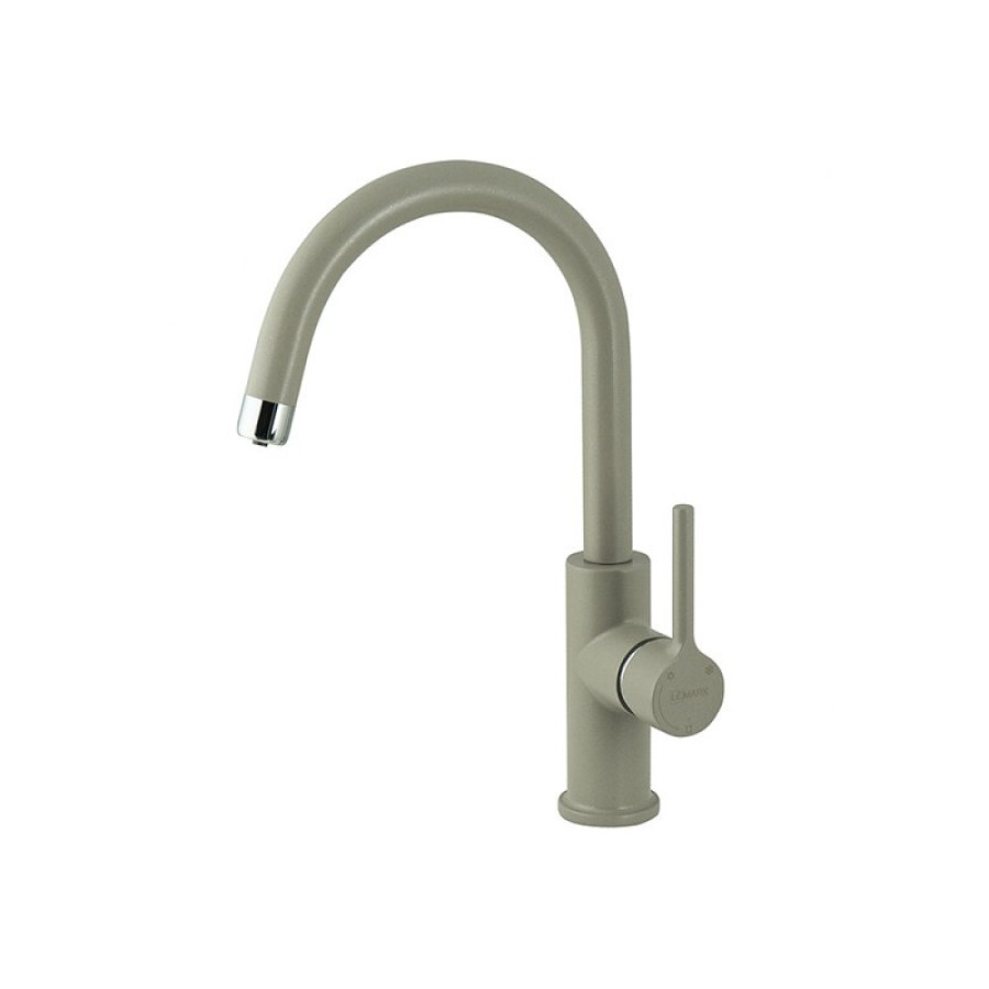 Смеситель для кухонной мойки Lemark Comfort LM3073PGR с подключением к фильтру, грей