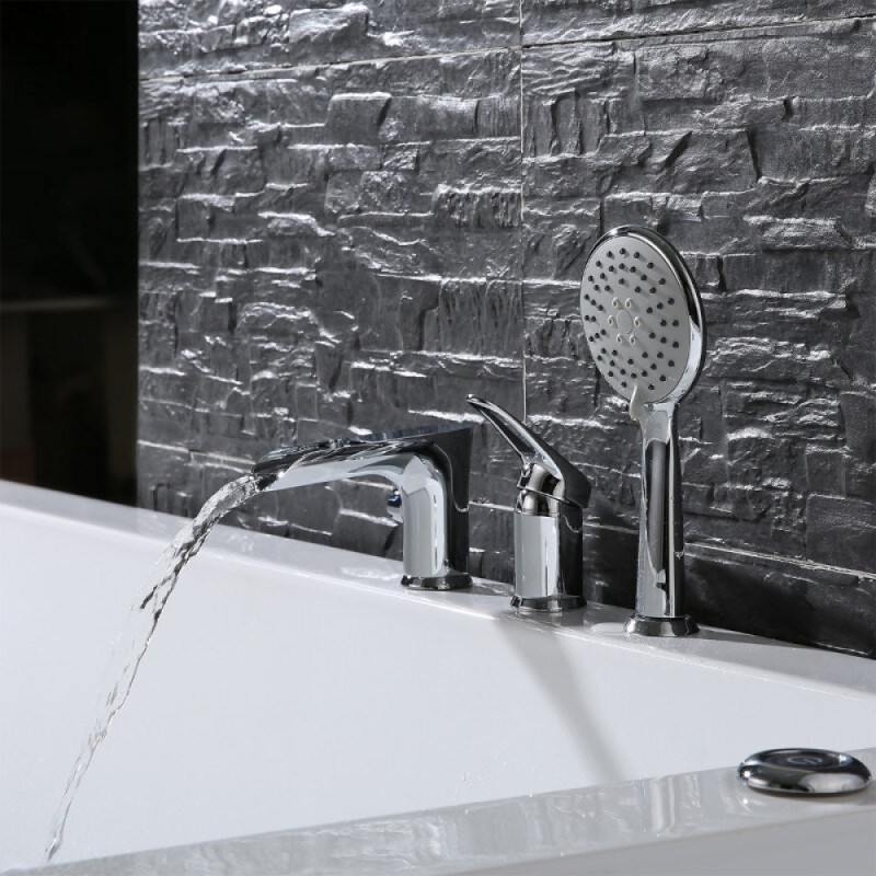 Смеситель на борт ванны Lemark Omega LM3145C, хром