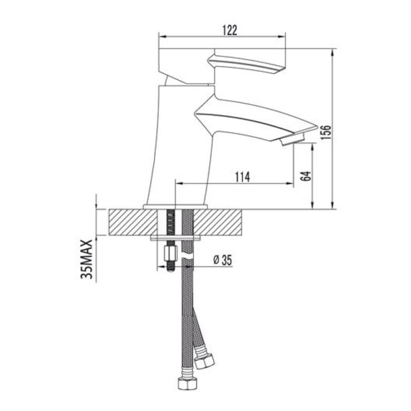 Смеситель Lemark Atlantiss LM3206C для раковины