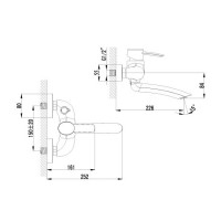 Смеситель Lemark Atlantiss LM3214C для ванны