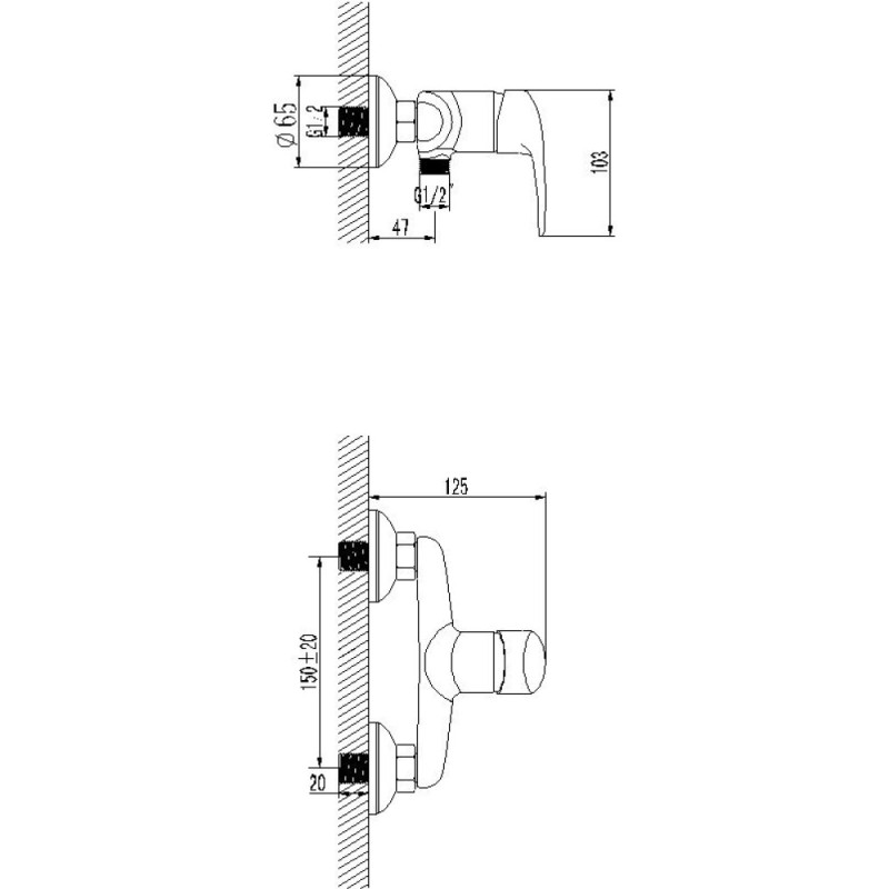 Смеситель Lemark Pramen LM3303C для душа, хром