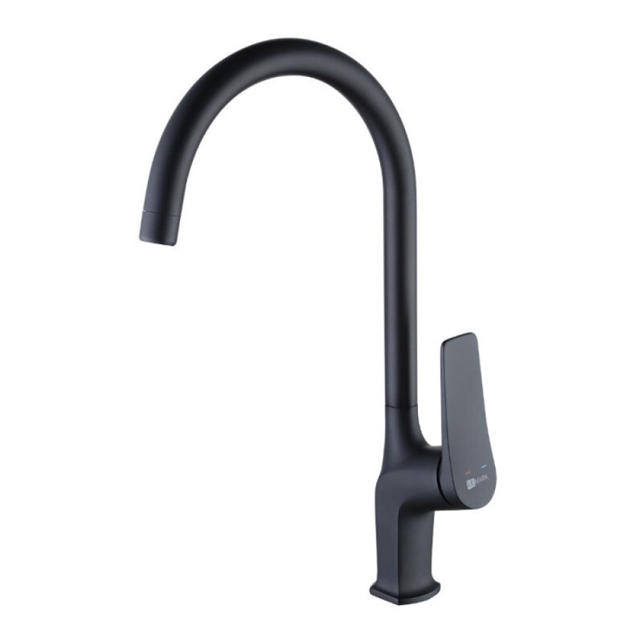 Смеситель для кухонной мойки Lemark Bronx LM3705BL, черный