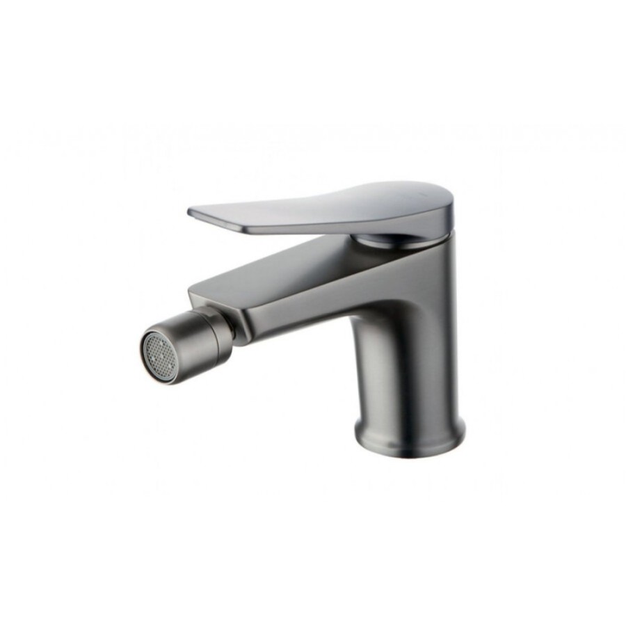 Смеситель для биде Lemark Bronx LM3708GM, с донным клапаном, графит