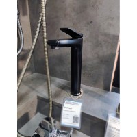 Смеситель для раковины Lemark Bronx LM3709BL, с донным клапаном, черный