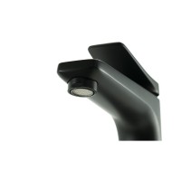 Смеситель для раковины Lemark Bronx LM3709BL, с донным клапаном, черный