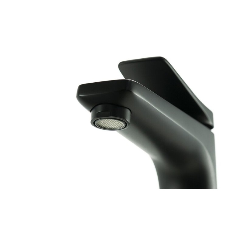 Смеситель для раковины Lemark Bronx LM3709BL, с донным клапаном, черный
